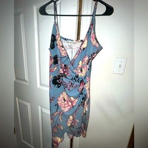 Asymmetrical flower dress
